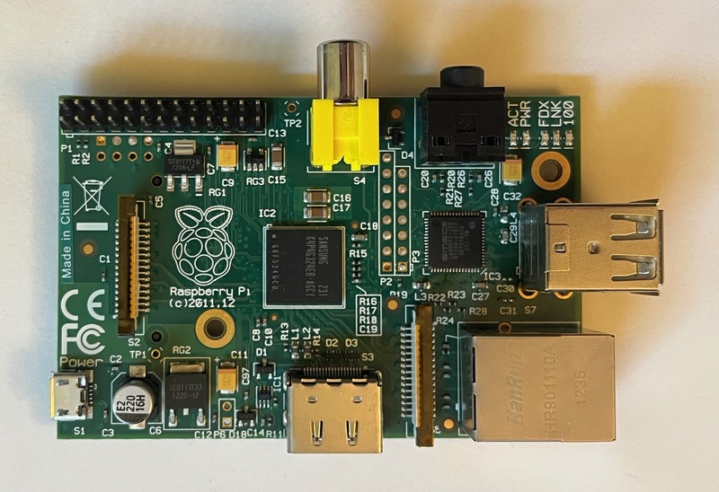 Raspberry Pi 1 PCB photograph